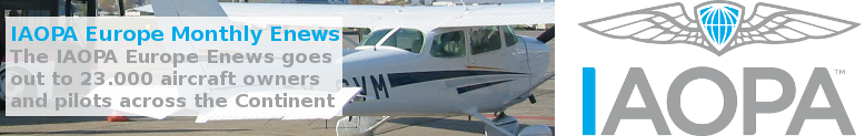 IAOPA Europe Enews  March 2020 - Welcome to the IAOPA Europe enews which goes to 23,000 aircraft owners and pilots in 27 countries across the continent